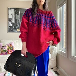 Chunky knit fairisle sweater